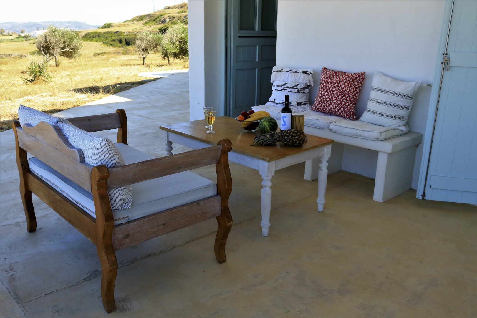 The Cedar · Shaded terrace lounge